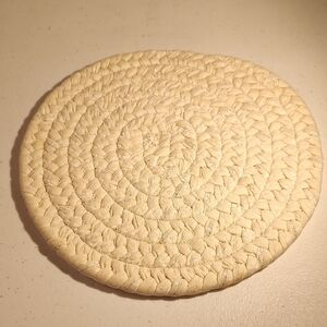 Longaberger Cream Braided Trivet
